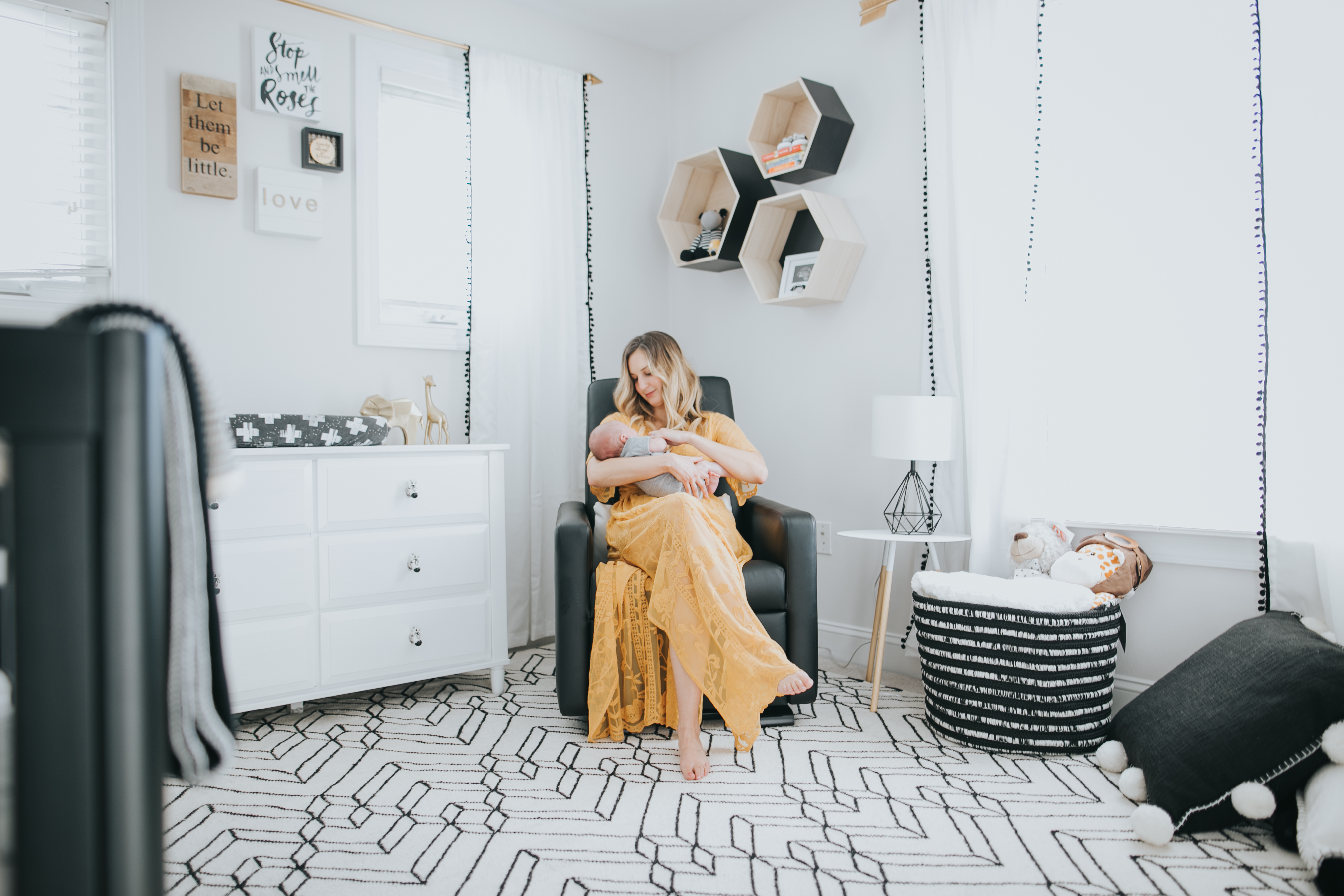 Black and White Modern Nursery